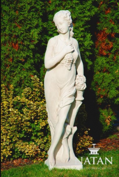 Figur Frau Trauben Garten Statue Skulptur Skulpturen Figuren Statuen Deko Neu